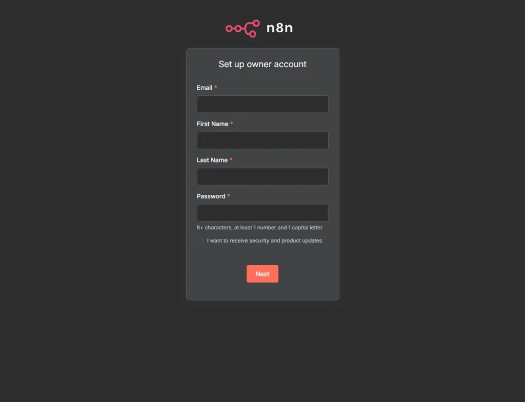 registro n8n